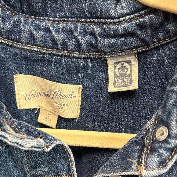 Set of 2 Universal Thread Denim Button-Up Shirt dresses. Size small - Picture 2 of 6